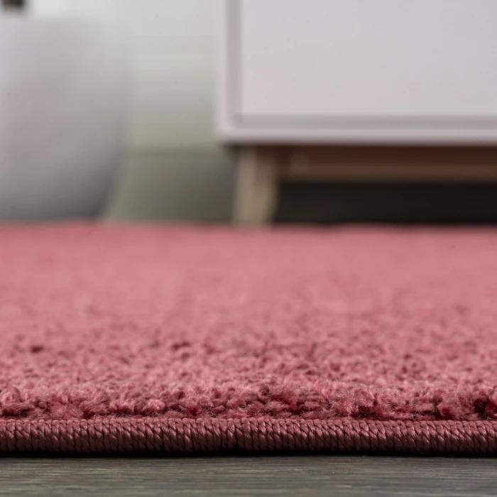 Haze Solid Low-Pile Red 2 ft. x 16 ft. Runner Rug