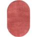 Jonathan Y SUPERSOFT Red SEU100E 4ft. X 6ft. Oval Oval Rug
