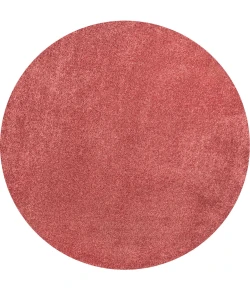 Jonathan Y SUPERSOFT Red SEU100E 5ft.3in. Round Rug