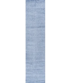 Jonathany Supersoft SEU100F Classic Blue Area Rug 2 ft. X 10 ft. Runner