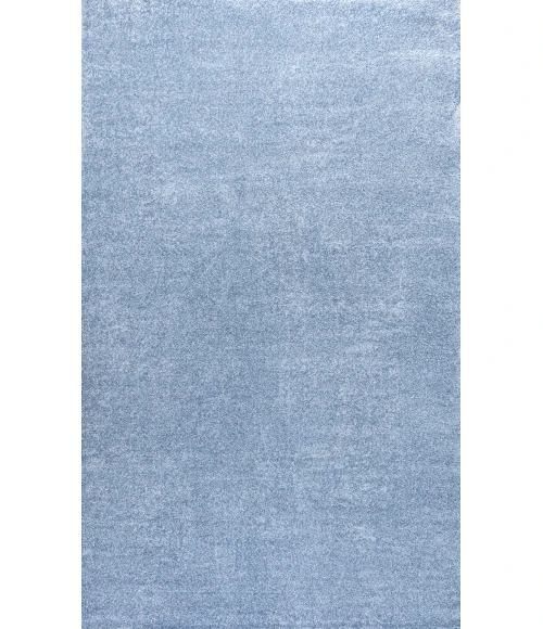 Haze Solid Low-Pile Classic Blue 5 ft. x 8 ft. Area Rug
