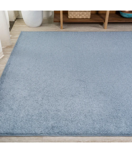 Haze Solid Low-Pile Classic Blue 5 ft. x 8 ft. Area Rug
