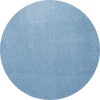 Jonathan Y SUPERSOFT Blue SEU100F 6ft.2in. Round Rug
