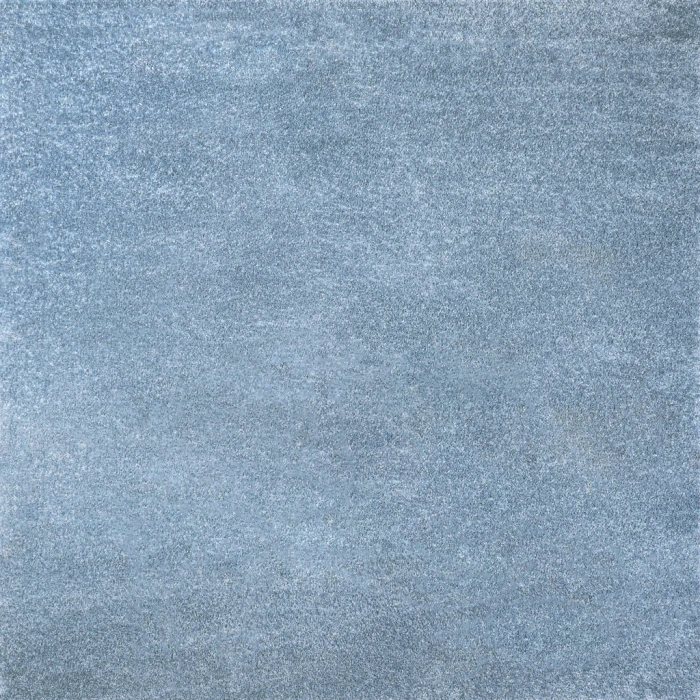 Haze Solid Low-Pile Classic Blue 5' Square Area Rug