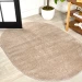 Jonathany Supersoft SEU100G Beige Area Rug 4 ft. X 6 ft. Oval