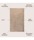 Jonathan Y SUPERSOFT Beige SEU100G 12ft. X 15ft. Rect. Rug