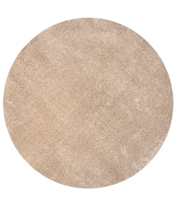 Jonathany Supersoft SEU100G Beige Area Rug 4 ft. X 4 ft. Round