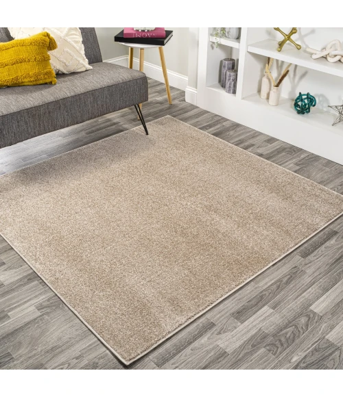 Jonathan Y SUPERSOFT Blue SEU100H 9ft. Square Rug