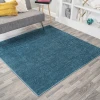 Jonathany Supersoft SEU100H Turquoise Area Rug 6 ft. 2 in. X 6 ft. 2 in. Square