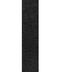 Haze Solid Low-Pile Black 2 ft. x 12 ft. Runner Rug