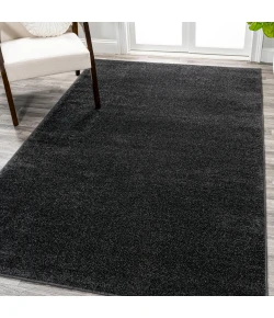 Jonathany Supersoft SEU100I Black Area Rug 12 ft. X 15 ft. Rectangle