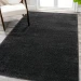 Jonathany Supersoft SEU100I Black Area Rug 6 ft. 2 in. X 9 ft. Rectangle