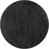 Jonathan Y SUPERSOFT Black SEU100I 4ft. Round Rug