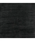 Haze Solid Low-Pile Black 9' Square Area Rug