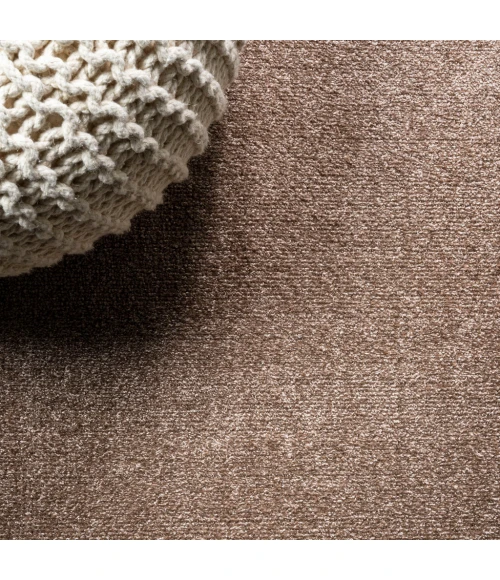 Haze Solid Low-Pile Brown 5 ft. x 8 ft. Area Rug