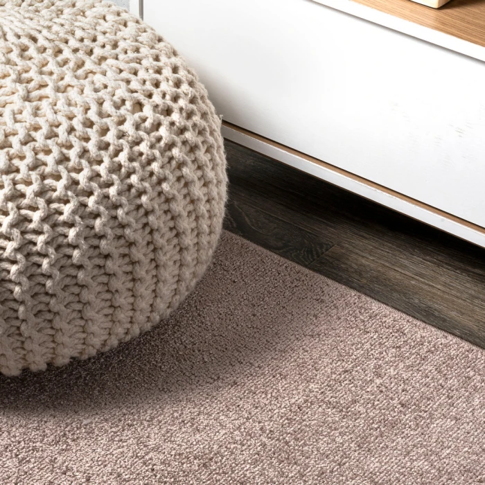 Haze Solid Low-Pile Brown 2 ft. x 14 ft. Runner Rug