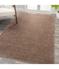 Haze Solid Low-Pile Brown 5 ft. x 8 ft. Area Rug