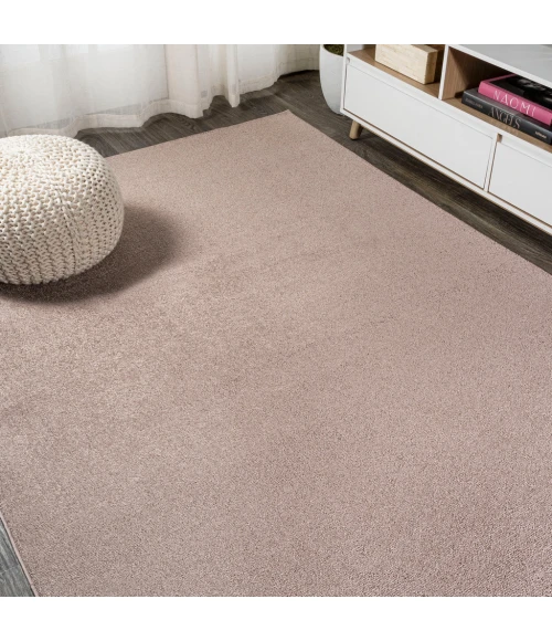 Haze Solid Low-Pile Brown 5 ft. x 8 ft. Area Rug