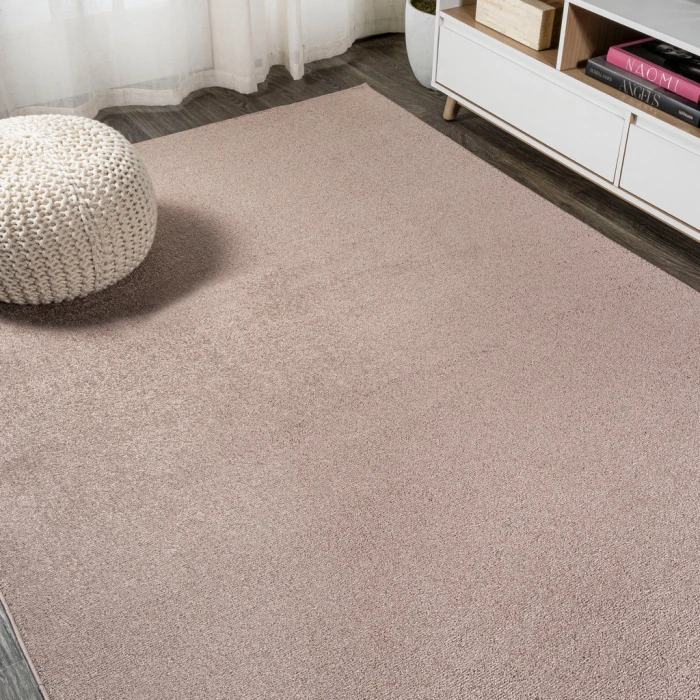 Haze Solid Low-Pile Brown 6 ft. x 9 ft. Area Rug