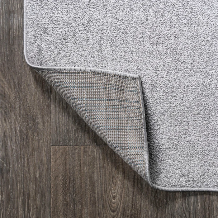 Haze Solid Low-Pile Light Gray 8 ft. x 10 ft. Area Rug