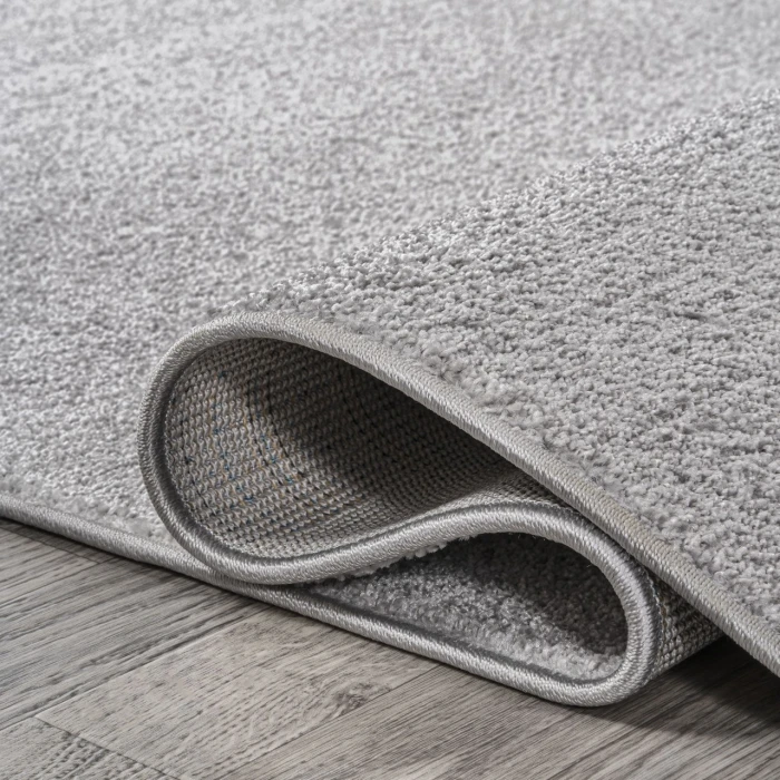 Haze Solid Low-Pile Light Gray 2 ft. x 10 ft. Runner Rug