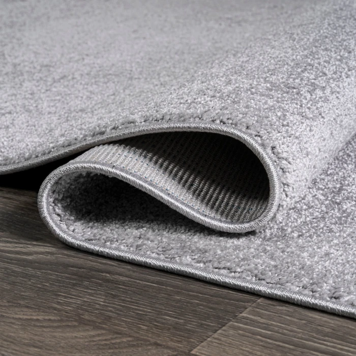 Haze Solid Low-Pile Light Gray 2 ft. x 10 ft. Runner Rug