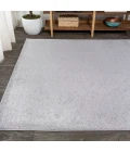 Haze Solid Low-Pile Light Gray 5 ft. x 8 ft. Area Rug