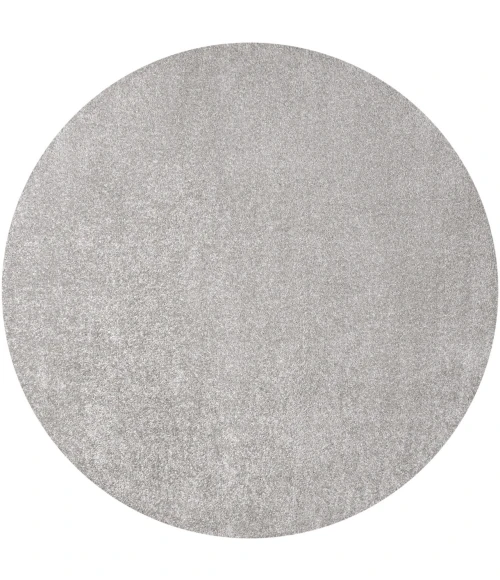 Jonathan Y SUPERSOFT Gray SEU100K 4ft. Round Rug