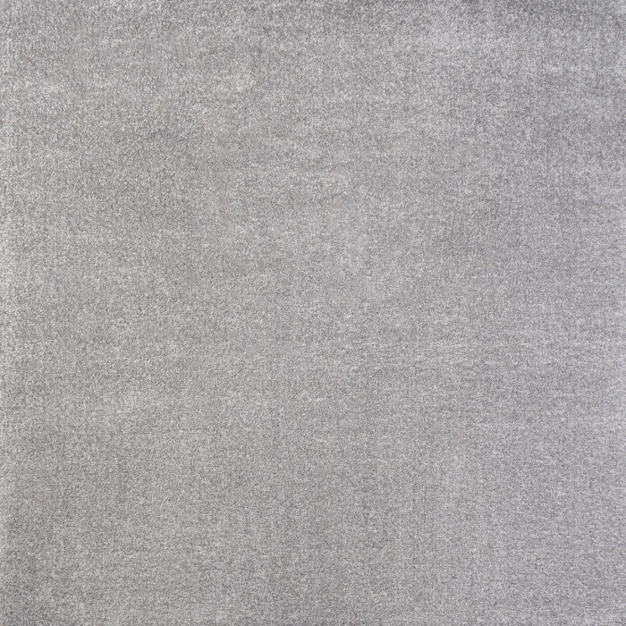 Haze Solid Low-Pile Light Gray 5' Square Area Rug