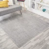 Jonathany Supersoft SEU100K Light Gray Area Rug 6 ft. 2 in. X 6 ft. 2 in. Square