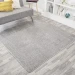 Jonathany Supersoft SEU100K Light Gray Area Rug 5 ft. 3 in. X 5 ft. 3 in. Square