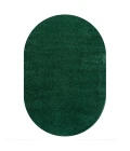 Haze Solid Low-Pile Emerald 4 ft. x 6 ft. Oval Area Rug