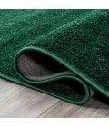 Haze Solid Low-Pile Emerald 4 ft. x 6 ft. Oval Area Rug