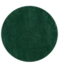 Haze Solid Low-Pile Emerald 8' Round Area Rug
