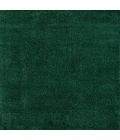 Haze Solid Low-Pile Emerald 6' Square Area Rug