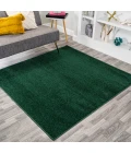 Haze Solid Low-Pile Emerald 6' Square Area Rug
