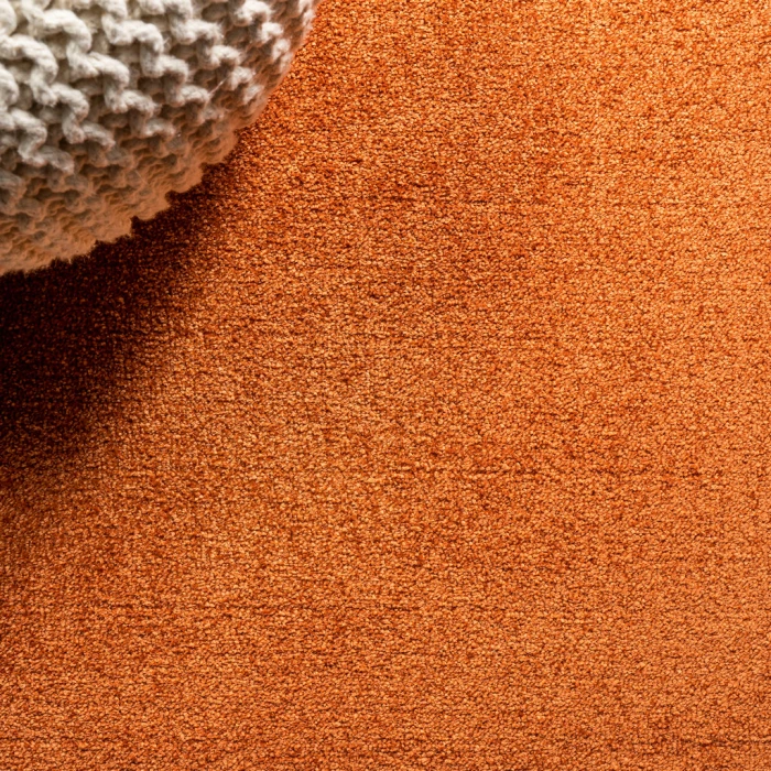 Haze Solid Low-Pile Orange 10 ft. x 14 ft. Area Rug