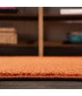 Haze Solid Low-Pile Orange 2 ft. x 14 ft. Runner Rug
