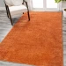 Jonathany Supersoft SEU100M Orange Area Rug 6 ft. 2 in. X 9 ft. Rectangle