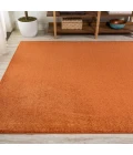 Haze Solid Low-Pile Orange 5 ft. x 8 ft. Area Rug