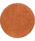 Jonathan Y SUPERSOFT Orange SEU100M 6ft.2in. Round Rug