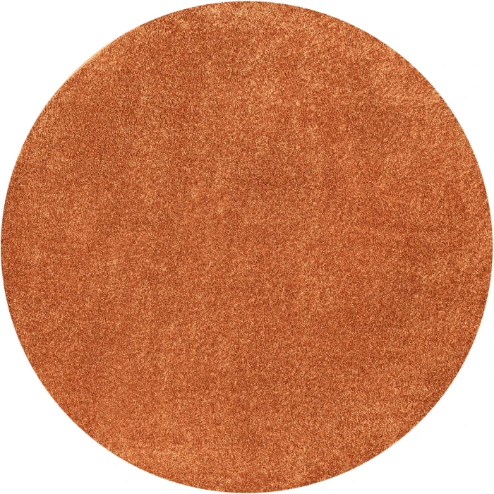 Jonathan Y SUPERSOFT Orange SEU100M 4ft. Round Rug