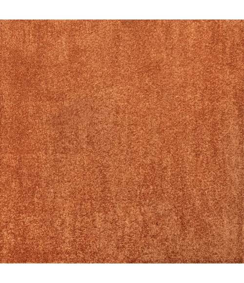 Jonathan Y SUPERSOFT Orange WSH200A 9ft. Square Rug
