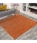 Jonathan Y SUPERSOFT Orange WSH200A 9ft. Square Rug