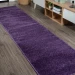 Jonathany Supersoft SEU100N Purple Area Rug 2 ft. X 8 ft. Runner