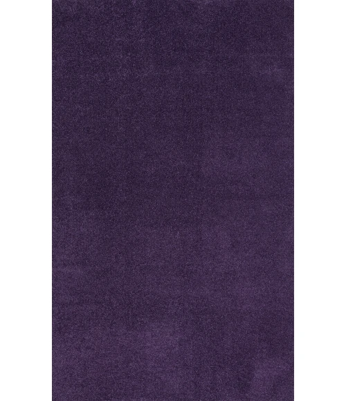 Haze Solid Low-Pile Purple 9 ft. x 12 ft. Area Rug