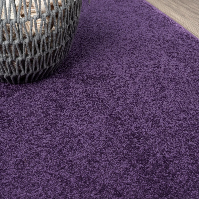 Haze Solid Low-Pile Purple 10 ft. x 14 ft. Area Rug