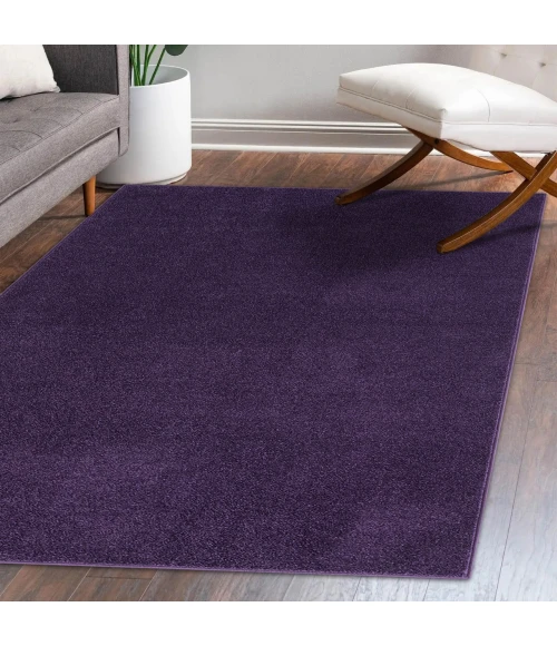Jonathan Y SUPERSOFT Purple SEU100N 6ft.2in. X 9ft. Rect. Rug