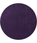 Jonathan Y SUPERSOFT Purple SEU100N 4ft. Round Rug