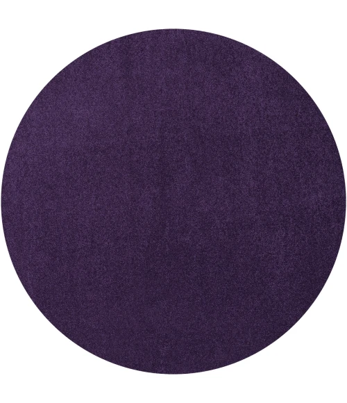 Jonathan Y SUPERSOFT Purple SEU100N 4ft. Round Rug
